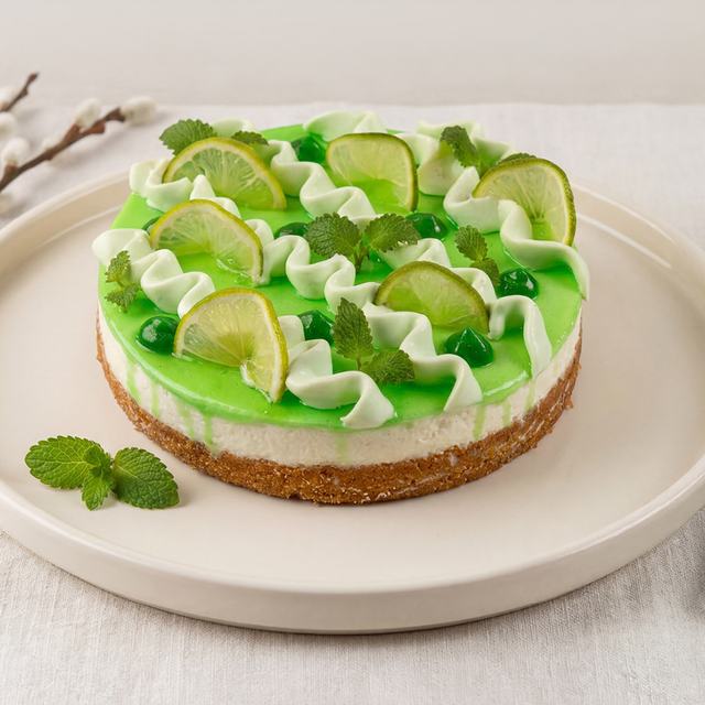 Lime-jogurttimoussekakku